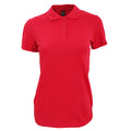 Rouge - Front - SOLS - Polo manches courtes PERFECT - Femme