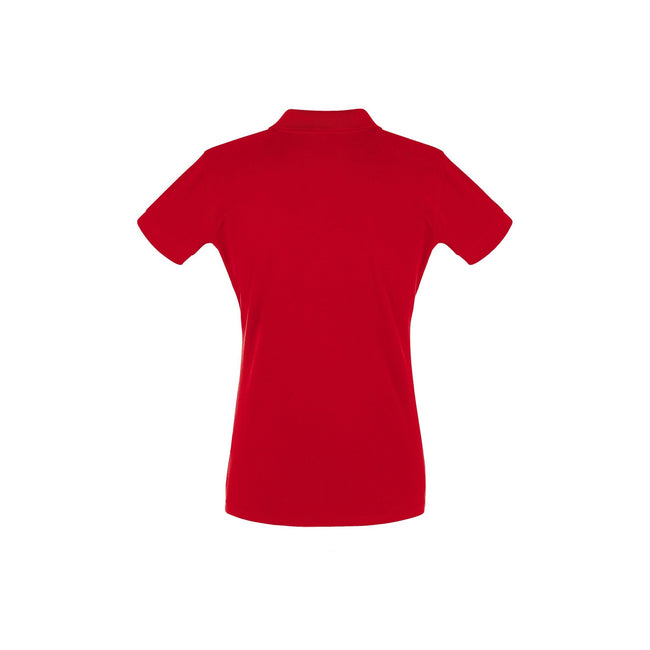 Rouge - Side - SOLS - Polo manches courtes PERFECT - Femme