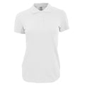 Blanc - Front - SOLS - Polo manches courtes PERFECT - Femme