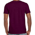 Pourpre - Side - Gildan - T-shirt manches courtes SOFTSTYLE - Homme