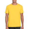 Jaune vif - Back - Gildan - T-shirt manches courtes SOFTSTYLE - Homme