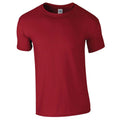 Rouge foncé - Front - Gildan - T-shirt manches courtes SOFTSTYLE - Homme