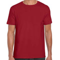 Rouge foncé - Back - Gildan - T-shirt manches courtes SOFTSTYLE - Homme