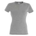 Gris marne - Front - SOLS - T-shirt à manches courtes - Femme