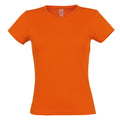 Orange - Front - SOLS - T-shirt à manches courtes - Femme