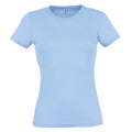 Bleu ciel - Front - SOLS - T-shirt à manches courtes - Femme