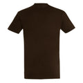 Marron foncé - Back - SOLS - T-shirt manches courtes IMPERIAL - Homme