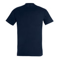 Bleu marine - Back - SOLS - T-shirt manches courtes IMPERIAL - Homme