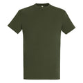 Vert kaki - Front - SOLS - T-shirt manches courtes IMPERIAL - Homme