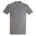 Gris chiné - Front - SOLS - T-shirt manches courtes IMPERIAL - Homme