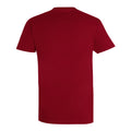 Rouge foncé - Back - SOLS - T-shirt manches courtes IMPERIAL - Homme