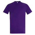 Violet foncé - Front - SOLS - T-shirt manches courtes IMPERIAL - Homme