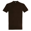 Marron foncé - Front - SOLS - T-shirt manches courtes IMPERIAL - Homme