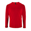 Rouge - Front - SOLS - T-shirt à manches longues PERFORMANCE - Homme