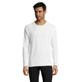 Blanc - Back - SOLS - T-shirt à manches longues PERFORMANCE - Homme