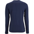 Bleu marine - Back - SOLS - T-shirt manches longues IMPERIAL - Femme