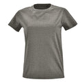 Gris chiné - Front - SOLS - T-shirt IMPERIAL - Femme