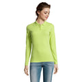 Vert pomme - Back - SOLS - Polo manches longues PERFECT - Femme