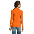 Orange - Side - SOLS - Polo manches longues PERFECT - Femme