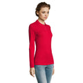 Rouge - Side - SOLS - Polo manches longues PERFECT - Femme