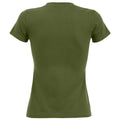 Vert kaki foncé - Back - SOLS - T-shirt manches courtes IMPERIAL - Femme