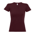 Bordeaux - Front - SOLS - T-shirt manches courtes IMPERIAL - Femme