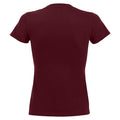 Bordeaux - Back - SOLS - T-shirt manches courtes IMPERIAL - Femme