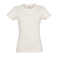 Blanc cassé - Front - SOLS - T-shirt manches courtes IMPERIAL - Femme