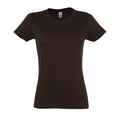 Marron - Front - SOLS - T-shirt manches courtes IMPERIAL - Femme