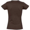 Marron - Back - SOLS - T-shirt manches courtes IMPERIAL - Femme
