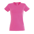 Rose - Front - SOLS - T-shirt manches courtes IMPERIAL - Femme