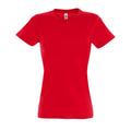 Rouge - Front - SOLS - T-shirt manches courtes IMPERIAL - Femme