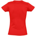 Rouge - Back - SOLS - T-shirt manches courtes IMPERIAL - Femme
