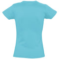 Bleu clair - Back - SOLS - T-shirt manches courtes IMPERIAL - Femme