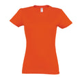 Orange - Front - SOLS - T-shirt manches courtes IMPERIAL - Femme