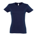Bleu marine vif - Front - SOLS - T-shirt manches courtes IMPERIAL - Femme