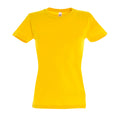 Jaune - Front - SOLS - T-shirt manches courtes IMPERIAL - Femme
