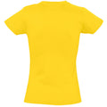 Jaune - Back - SOLS - T-shirt manches courtes IMPERIAL - Femme