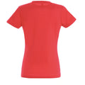 Rouge orangé - Back - SOLS - T-shirt manches courtes IMPERIAL - Femme