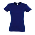 Bleu foncé - Front - SOLS - T-shirt manches courtes IMPERIAL - Femme