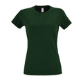 Vert bouteille - Front - SOLS - T-shirt manches courtes IMPERIAL - Femme