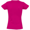 Fuchsia - Back - SOLS - T-shirt manches courtes IMPERIAL - Femme