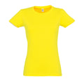 Jaune vif - Front - SOLS - T-shirt manches courtes IMPERIAL - Femme