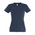 Bleu pâle - Back - SOLS - T-shirt manches courtes IMPERIAL - Femme