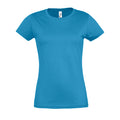 Bleu azur - Front - SOLS - T-shirt manches courtes IMPERIAL - Femme