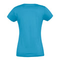 Bleu azur - Back - SOLS - T-shirt manches courtes IMPERIAL - Femme