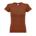 Marron clair - Front - SOLS - T-shirt manches courtes IMPERIAL - Femme