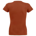 Marron clair - Back - SOLS - T-shirt manches courtes IMPERIAL - Femme