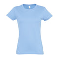 Bleu ciel - Front - SOLS - T-shirt manches courtes IMPERIAL - Femme