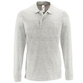 Cendre - Front - SOLS - Polo manches longues PERFECT - Homme